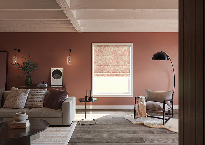 Maui, Burnt Red - Twist&Fit Roman Blind - Image 8